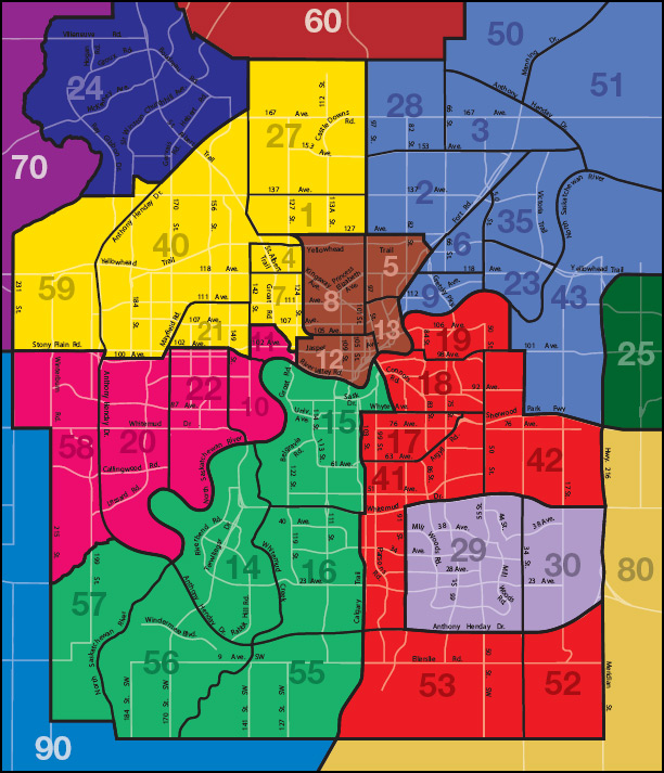 Edmonton Real Estate  Zone Map